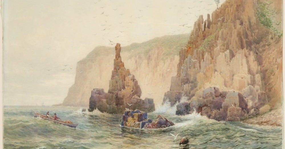 “The Grand Cross, Gull Cliffs, Grand Manan.” By Lucius R. O'Brien. 1878.