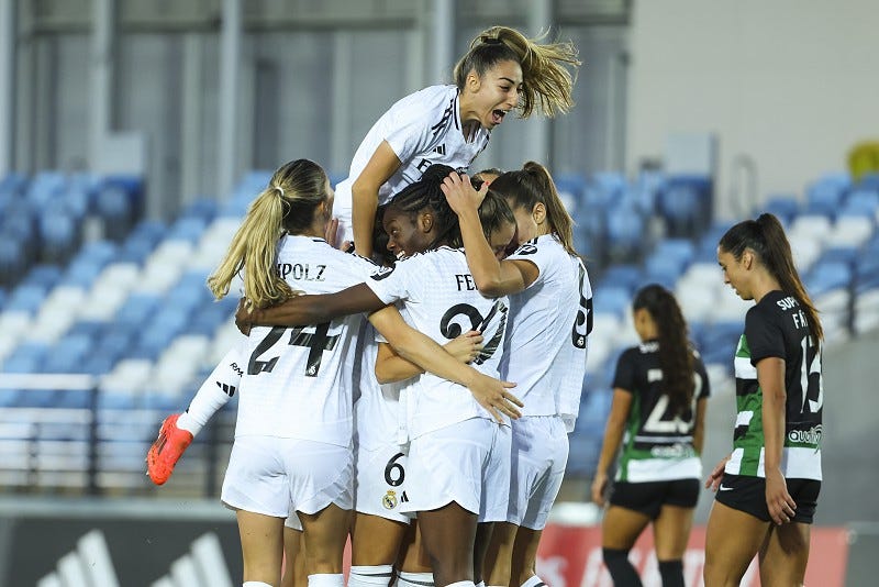 Sporting volta a perder com o Real Madrid e falha sonho da fase de grupos  da Champions feminina - Futebol Feminino - SAPO Desporto