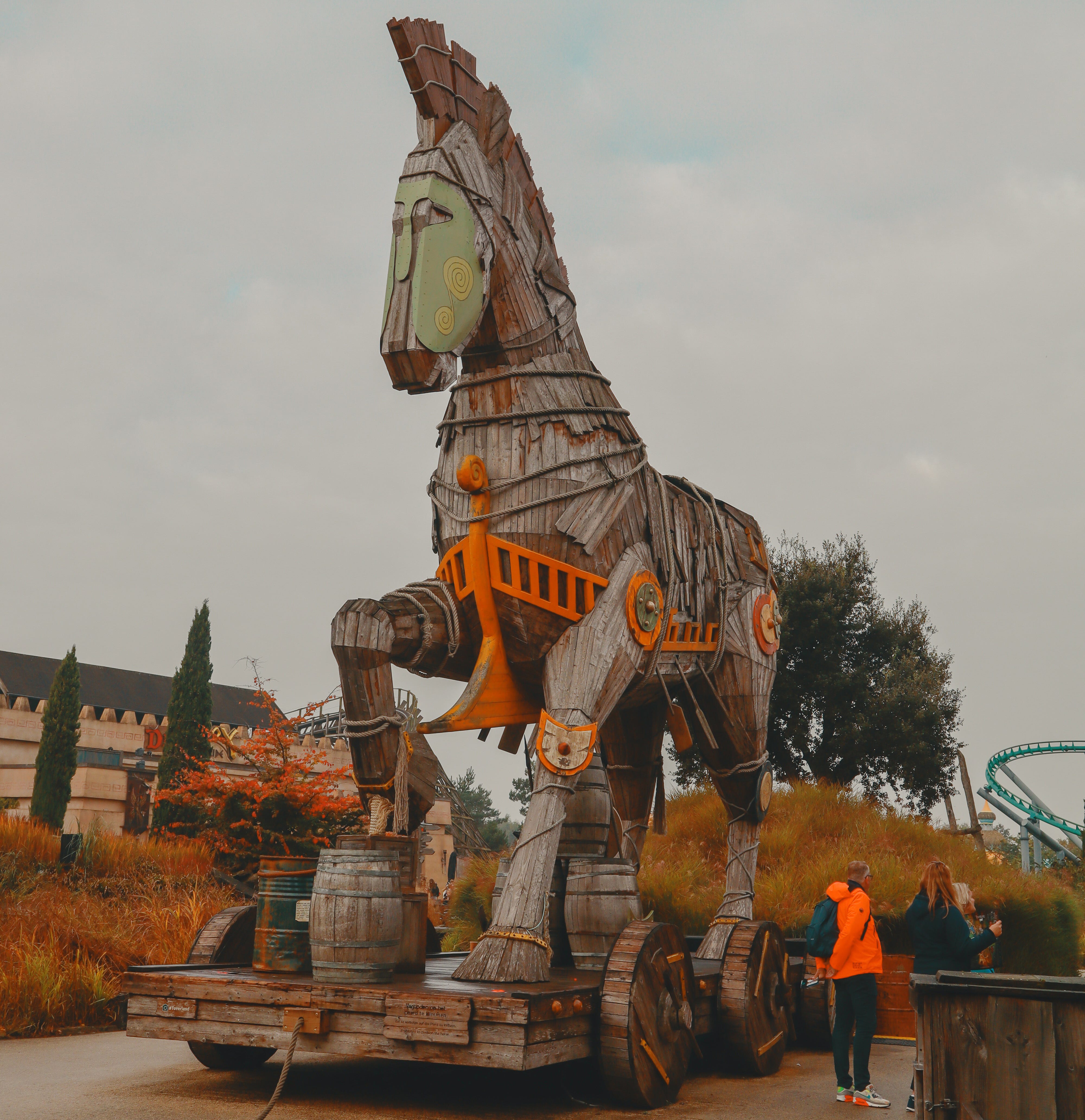 A modern-day replica of the Trojan horse