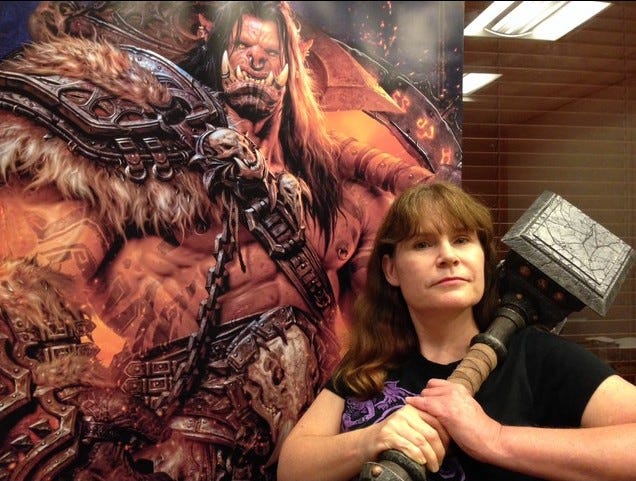 A photo of author and Blizzard Senior Writer Christie Golden