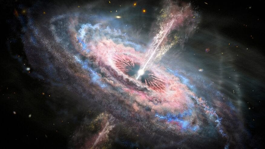 NASA’s Hubble space telescope spots quasar tsunamis ripping across ...