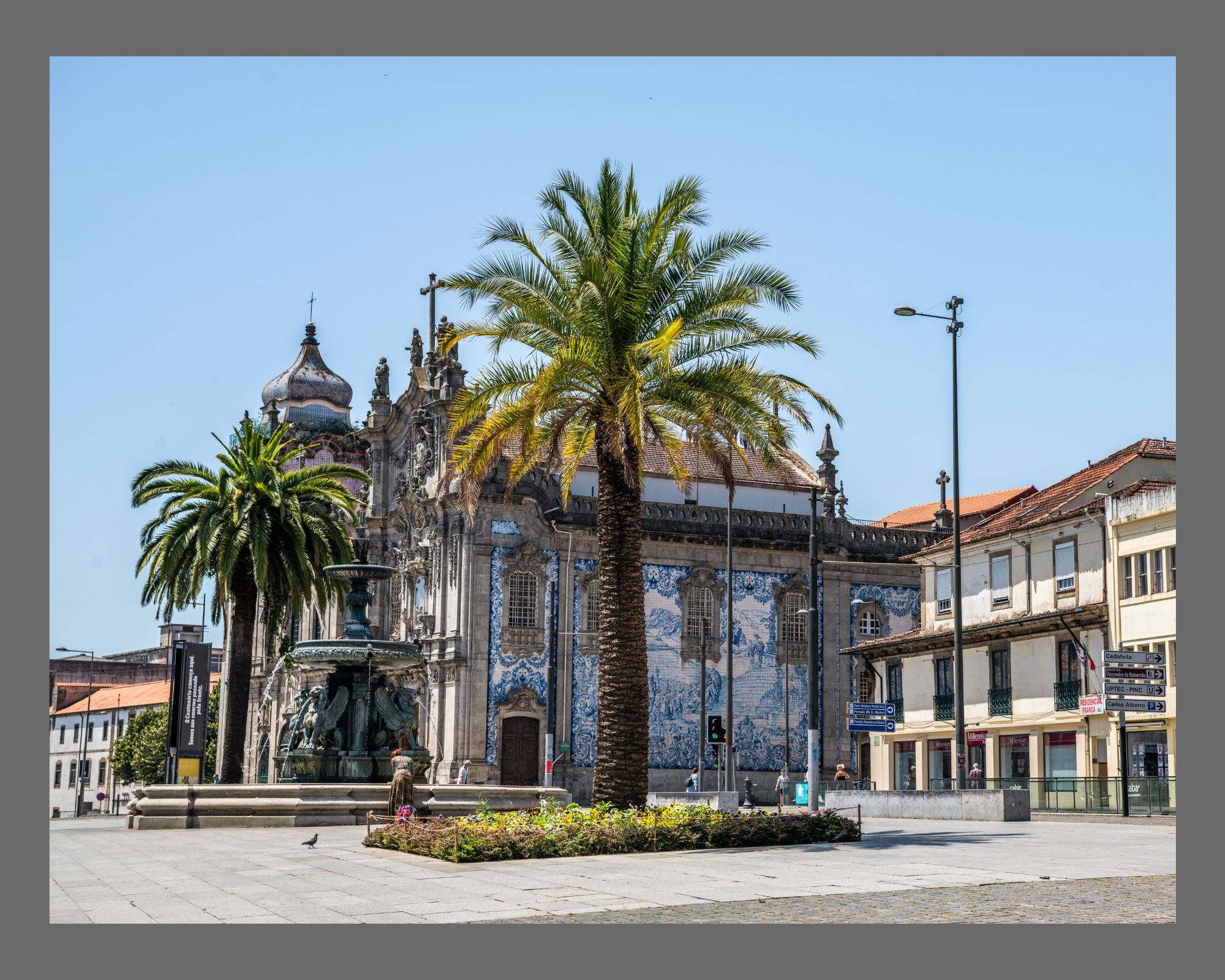 Tiled church in Porto