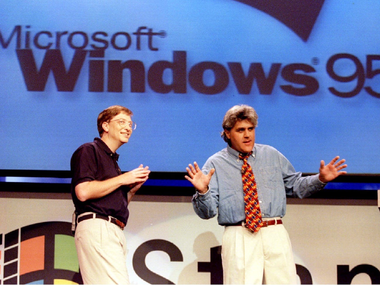 Bill Gates Jay Leno Windows 95