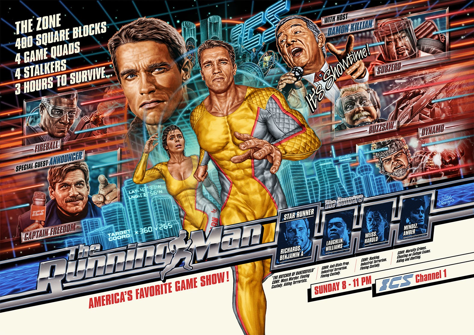 The Running Man - The Dude Designs