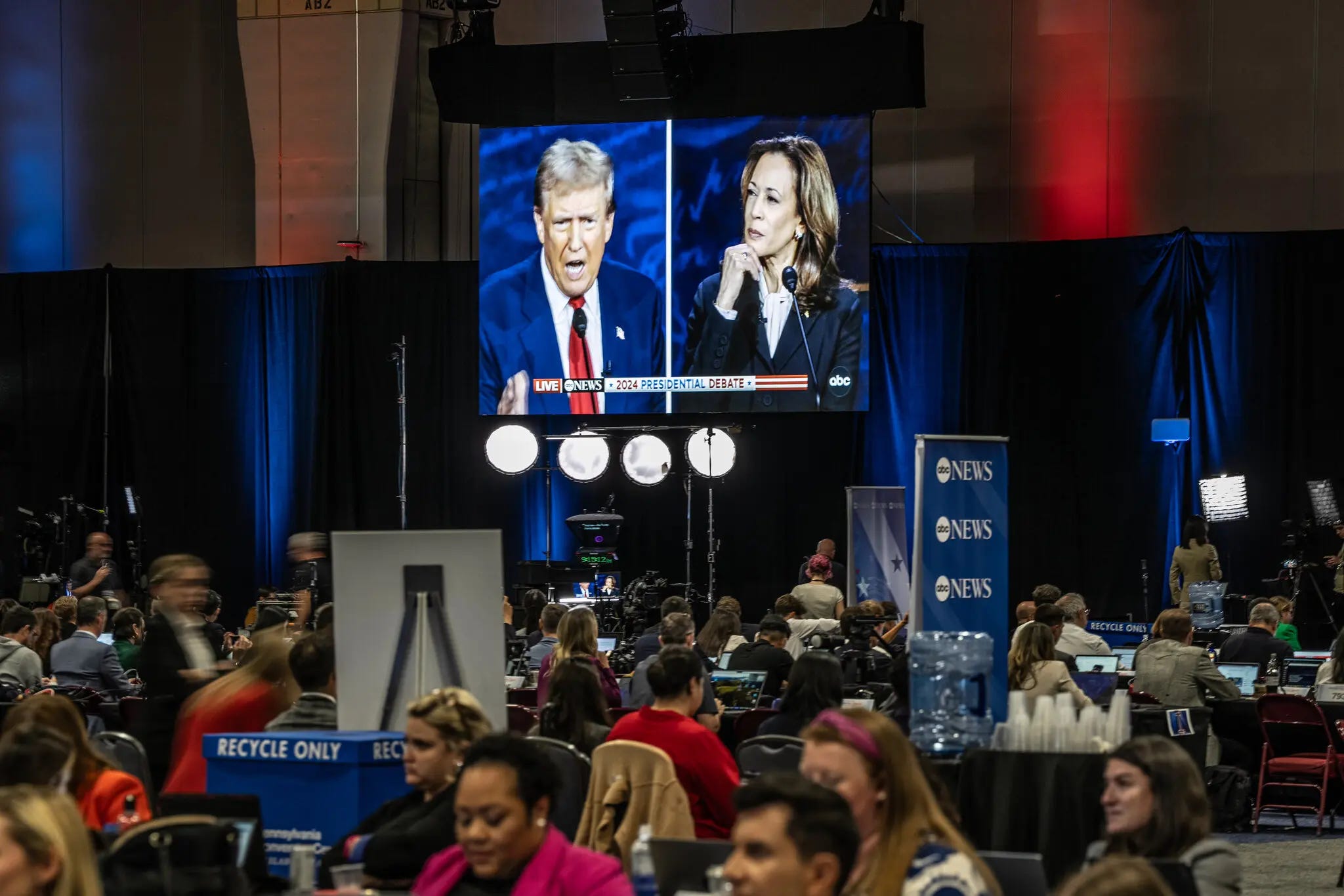 An attack line from Vice President Kamala Harris distracted Donald J. Trump with his own vanity: critiquing the attendance at Mr. Trump’s rallies. Graham Dickie/The New York Times