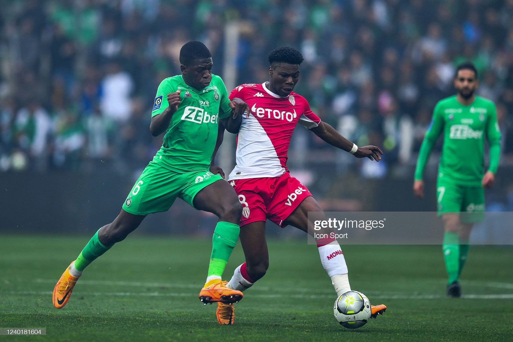 Association sportive de Saint-Etienne v Association sportive de Monaco Football Club - Ligue 1 Uber Eats