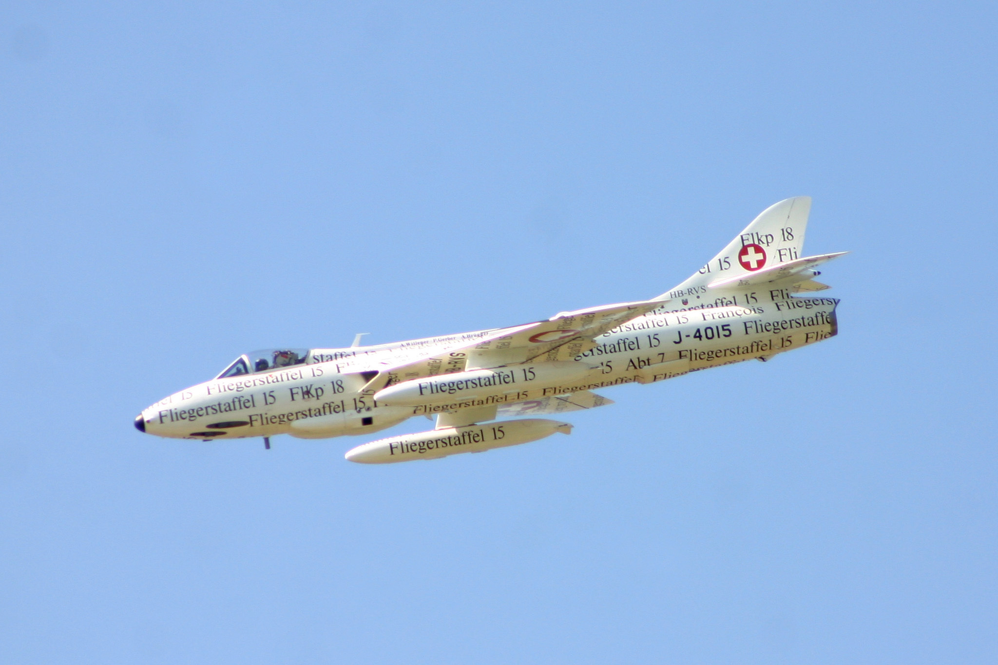 Swiss Hunter with a special painting Swiss Hunter with a special painting