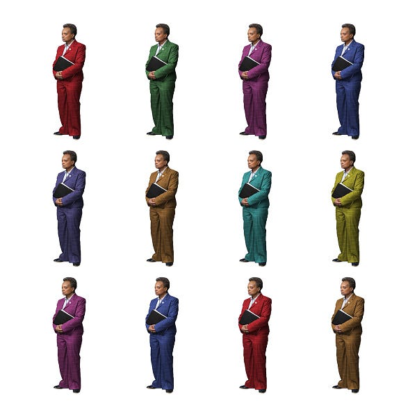 This is a graphic of Mayor Lori E. Lightfoot in the style of Drake's "Certified Lover Boy," album cover. The Mayor is pictured titled (her image is in four columns and three rows) in different colors.