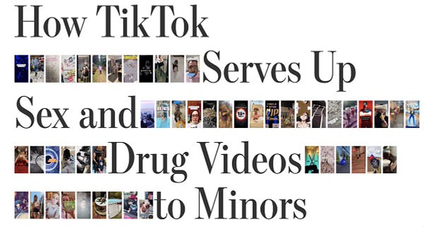 How TikTok Serves Up Sex and Drug Videos to Minors