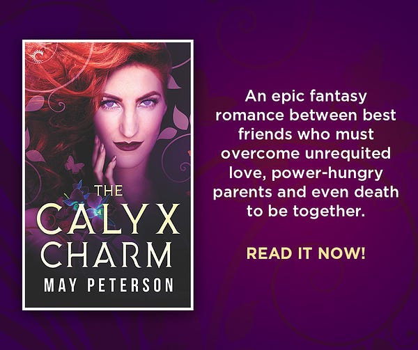 Promo Graphic reading: An epic fantasy romance between best friends who must overcome unrequited love, power-hungry parents and even death to be together. Read it now!