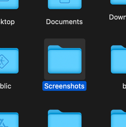 create a screenshots folder