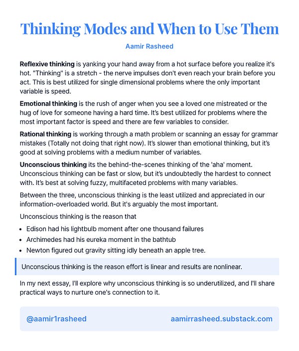 Thinking Modes and When to Use Them