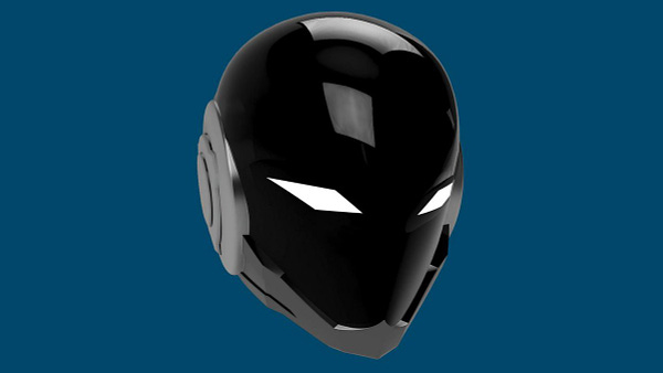 3D render of Radiant Black Helmet