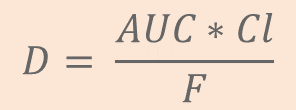 D = AUC * Cl / F