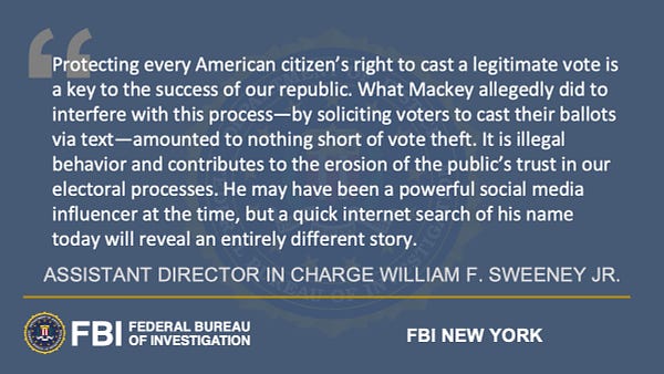 Quote from Assistant Director in Charge of FBI New York, William F. Sweeney Jr. For the full quote, visit the link above