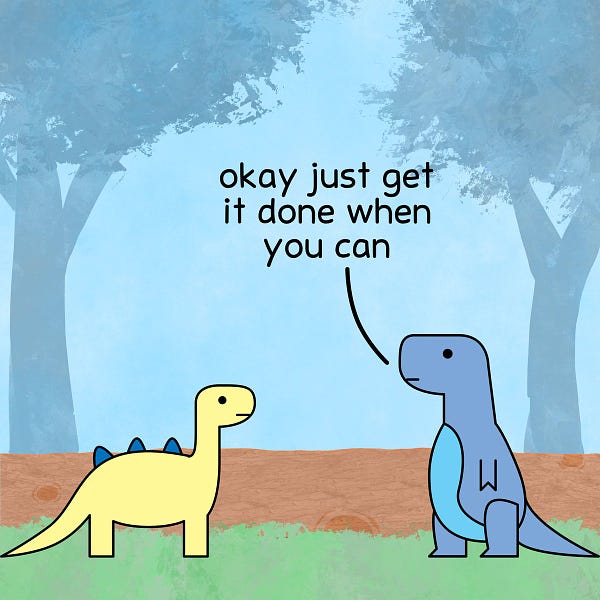 T-rex: ok just get it done when you can
