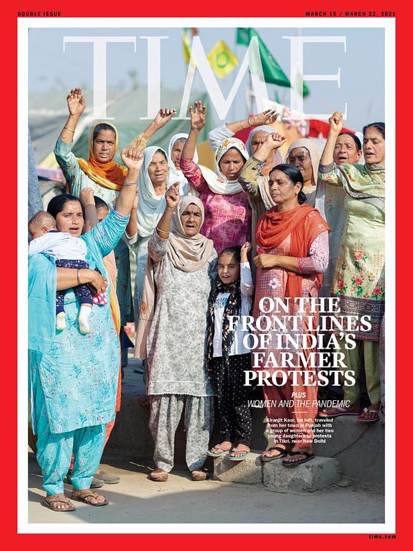 TIME Cover: On the front lines of India's farmer protests