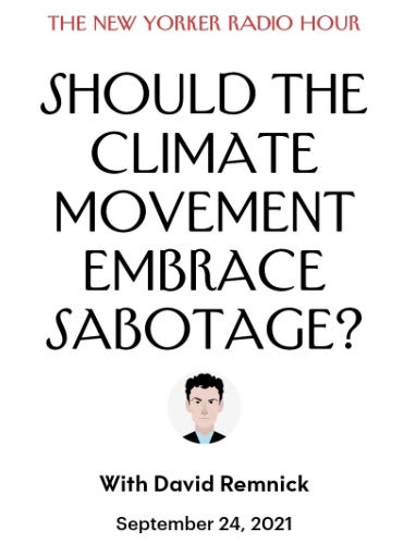New Yorker on climate activism