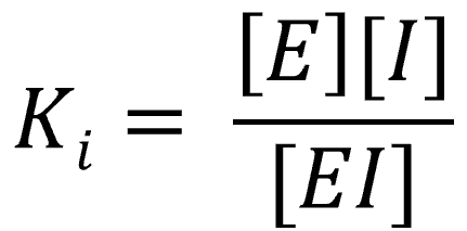 Ki=[E][I]/[EI]