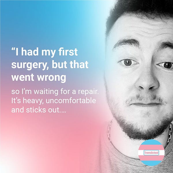 "I had my first surgery, but that went wrong so I'm waiting for a repair. It's heavy, uncomfortable and sticks out. 