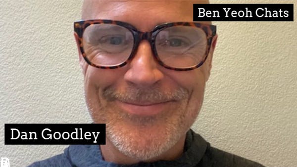 Head picture of Dan Goodley who has a warm smile and wearing large tortoise shell glasses, with a short beard.
