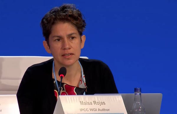 Maisa Rojas at the @UNFCCC #COP26 IPCC-SBSTA special event