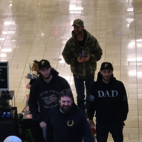 Chuds milling about the mall with no masks on.
