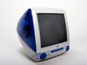 G3 iMac with transparent case
