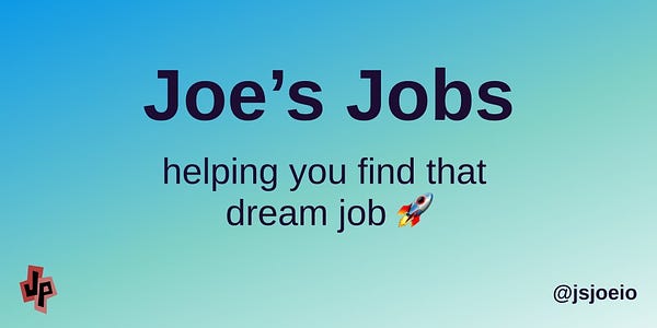 joe's jobs, helping you find that dream job