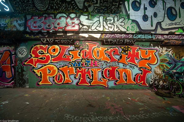 Solidarity with Portland mural