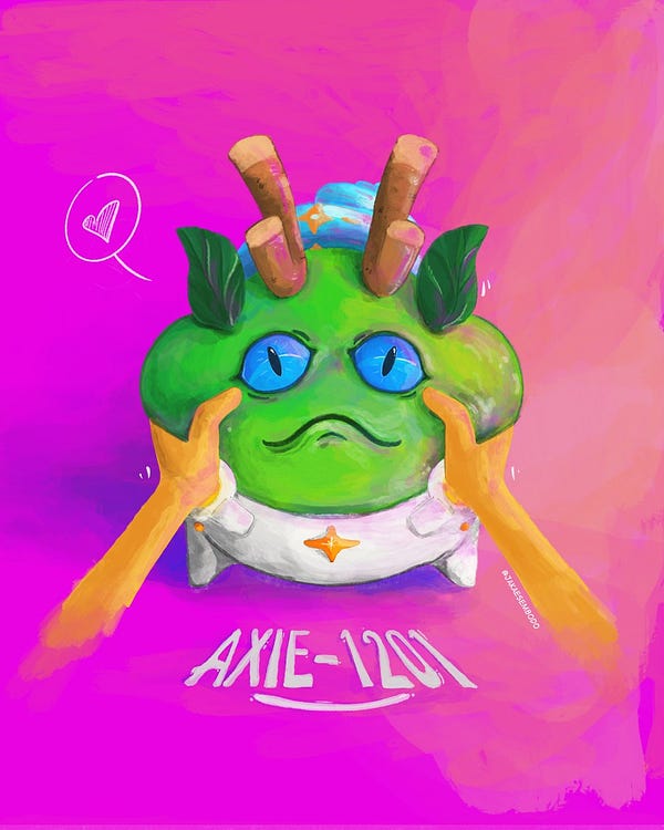 AXIE-1201 (ownded by @Axie44 / Artic) arted by @JakaESembodo