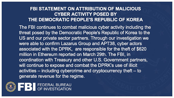 FBI Statement on Attribution of Malicious Cyber Activity Posed by the Democratic People's Republic of Korea 
