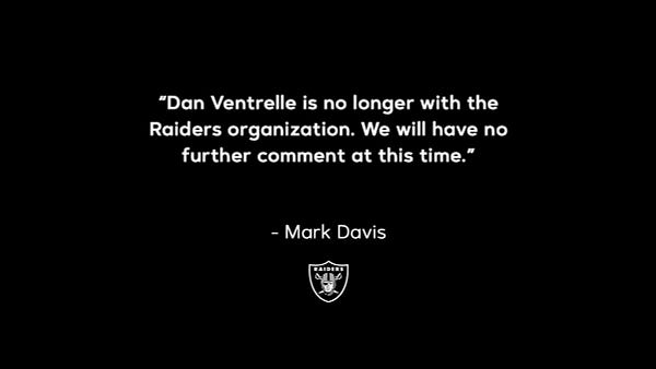 Dan Ventrelle fired as Las Vegas Raiders president, alleges owner