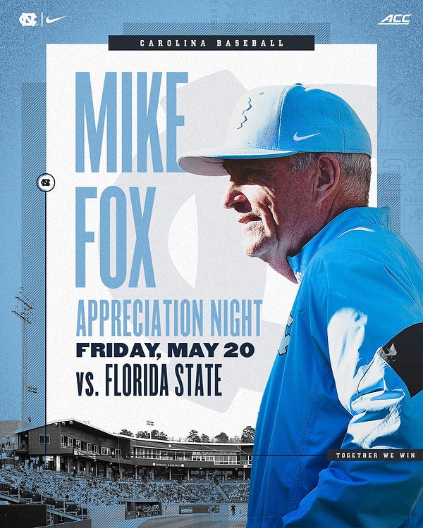 UNC Tar Heels baseball coach Mike Fox is retiring