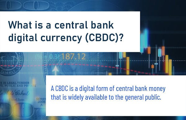 What is a central bank digital currency (CBDC)? 
A CBDC is a digital form of central bank money that is widely available to the general public.