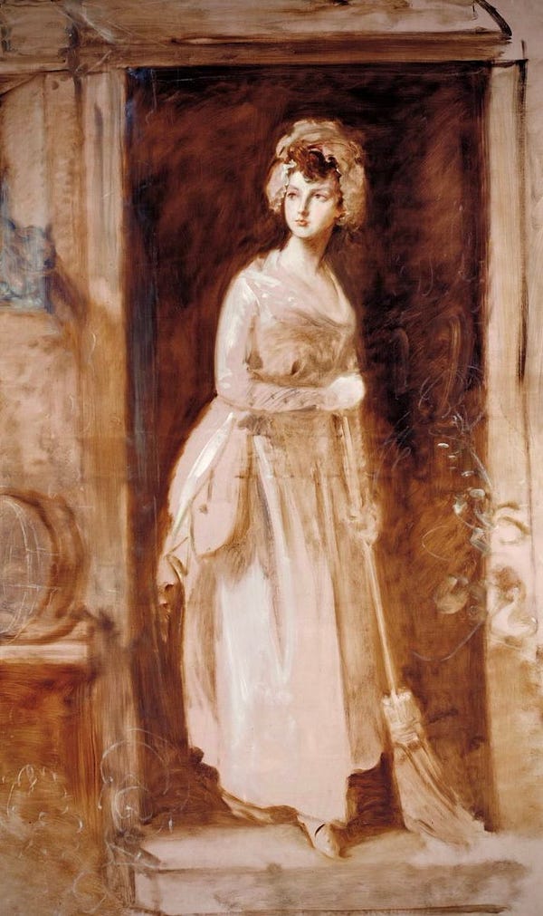 Gainsborough, ‘The Housemaid,’ c 1782. https://www.tate.org.uk/art/artworks/gainsborough-the-housemaid-n02928