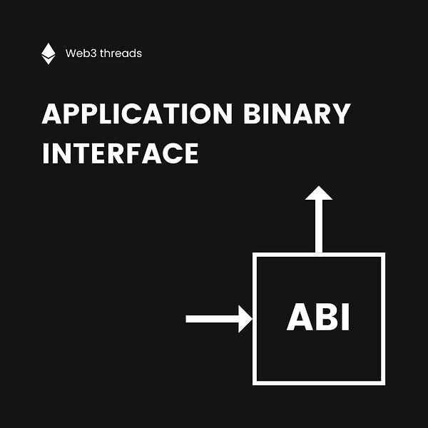 Web3 threads - Application binary interface - ABI