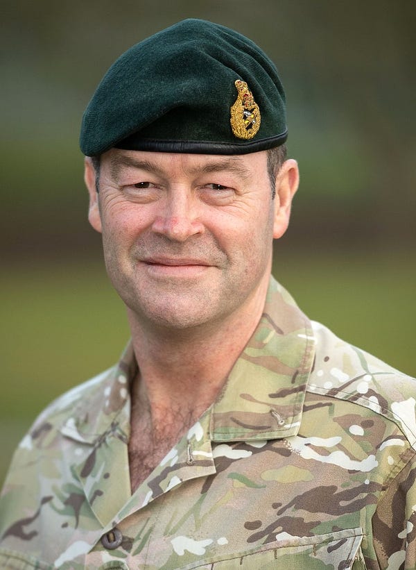 General Sir Patrick Sanders KCB CBE DSO ADC Gen taking over as the  the new Chief of the General Staff for the British Army.