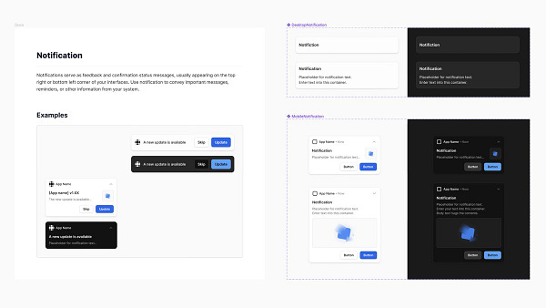 Mobile & Desktop Notification Component in Figma