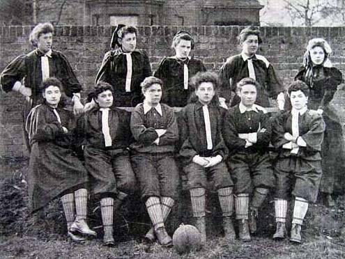 North team of the British Ladies' Football Club, the first women's football team in England.