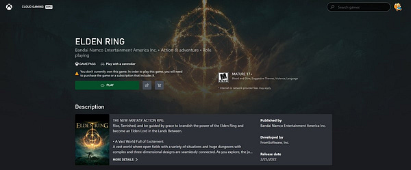 Elden Ring Game Pass: is the game coming to Xbox Game Pass?