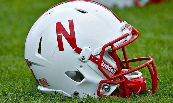 The Nebraska helmet which looks just like the sticker