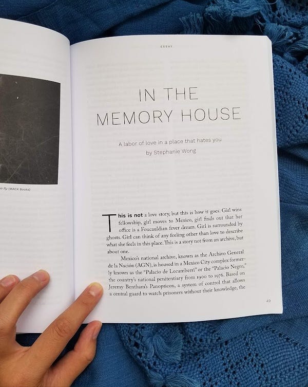 my essay "in the memory house" in print for LA review of books
