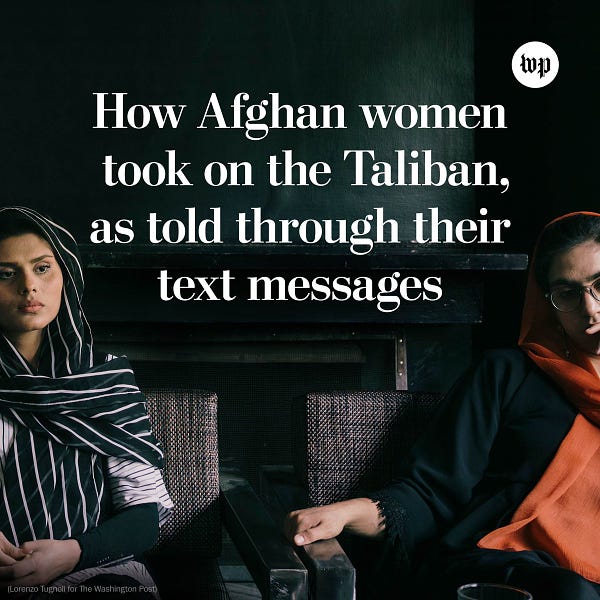 How Afghan women took on the Taliban, as told through their text messages