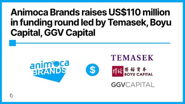 Animoca Brands raises US$110 million in funding round led by Temasek, Boyu Capital, GGV Capital 
