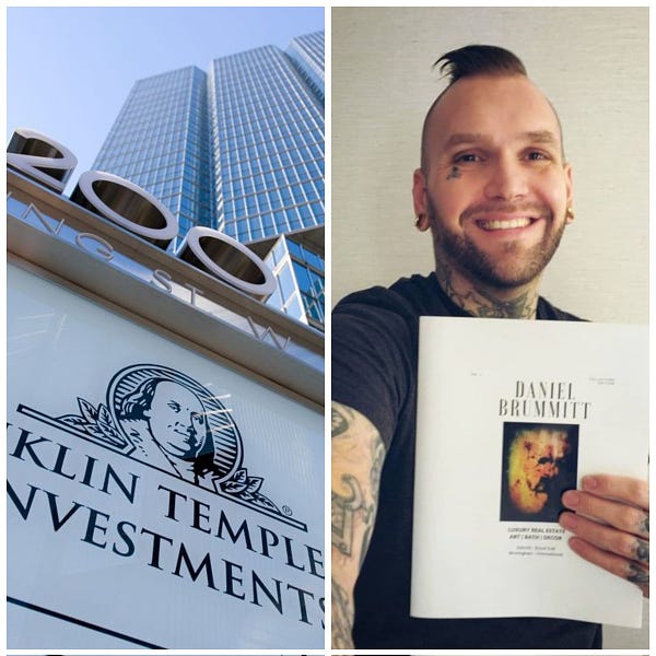 Daniel Brummitt, manifesting his artworks to be purchased by Franklin Templeton Investments.

https://danielbrummitt.com/