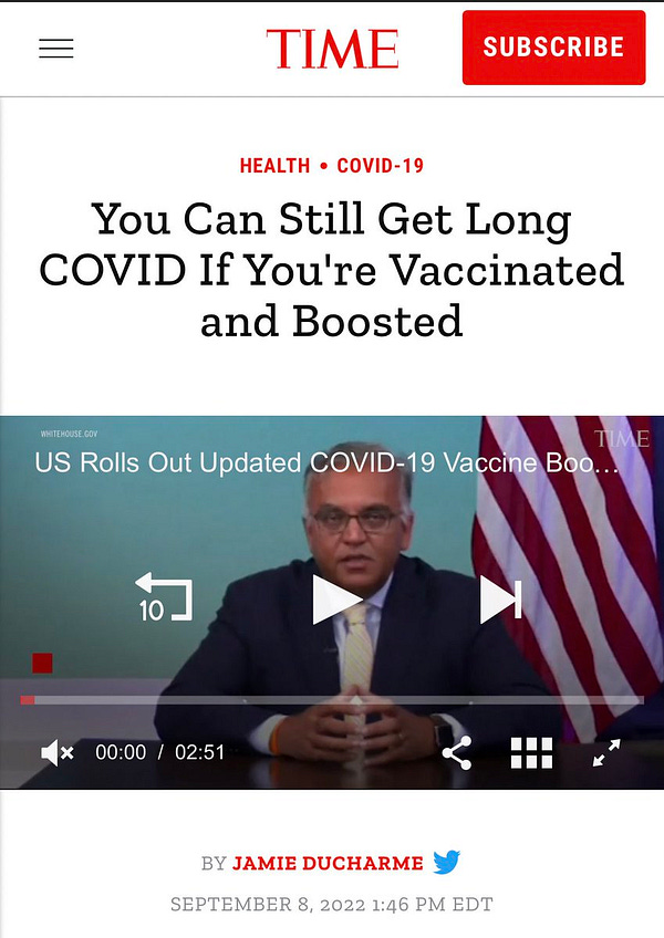 Time
Health COVID-19

You can still get long COVID if you're vaccinated and boosted
By Jamie Ducharme 
September 8, 2022