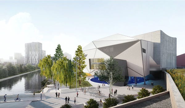 Artist's impression of the building once complete.