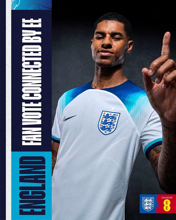 England Fan Vote connected by EE: Marcus Rashford