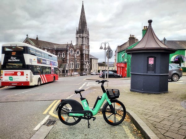 A Bolt electric bike at St Luke's Cross.